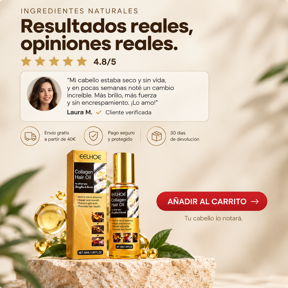 Aceite Reparador de Colágeno Capilar