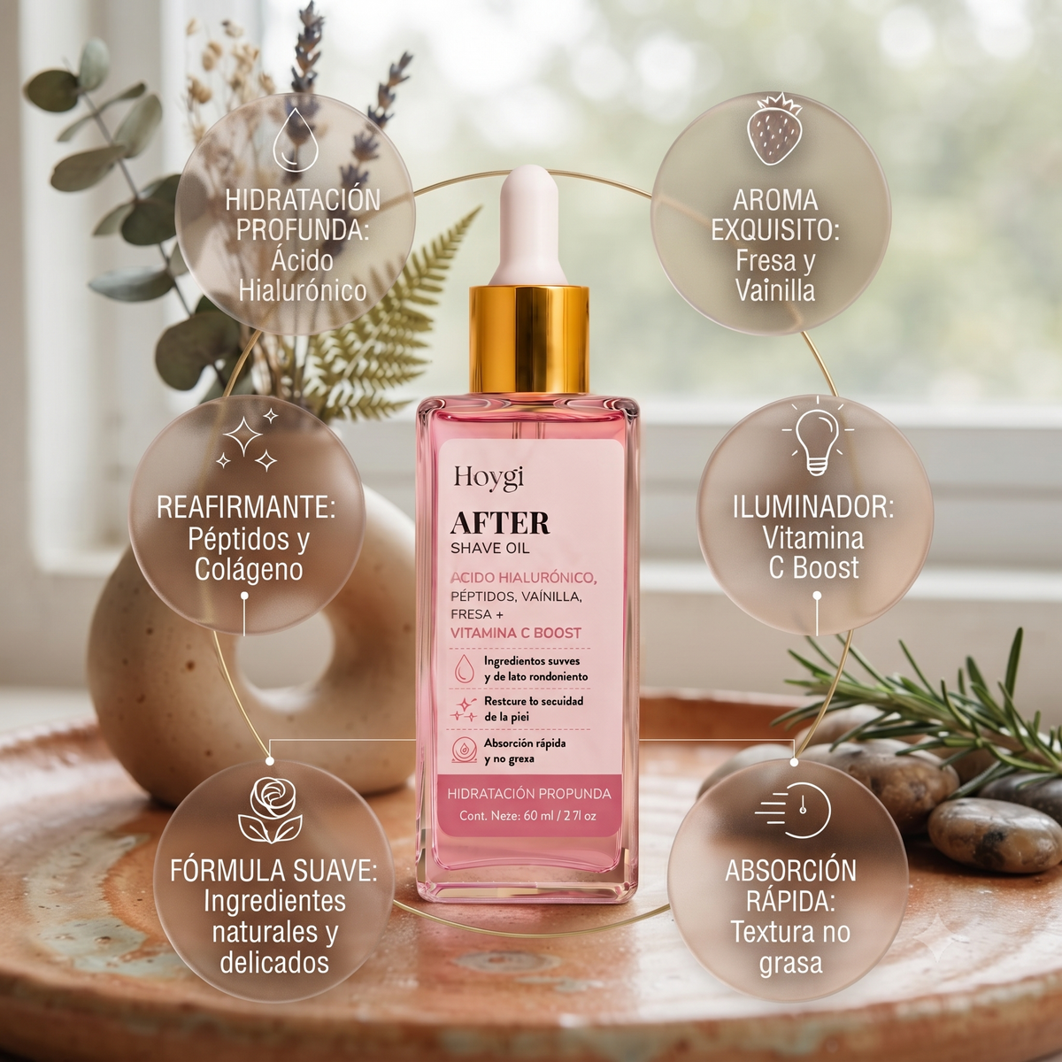 Aceite calmante after shave