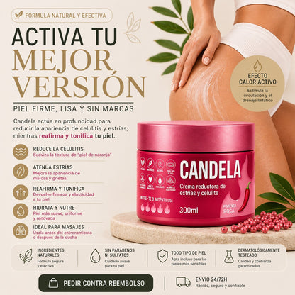 Crema Reductora de Estrías y Celulitis CANDELA