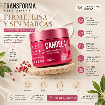 Crema Reductora de Estrías y Celulitis CANDELA