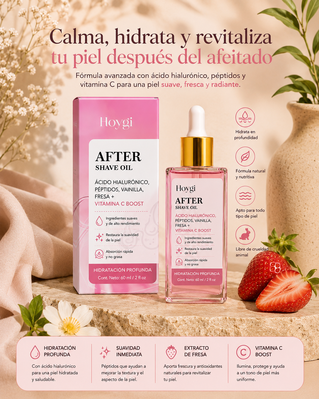 Aceite calmante after shave